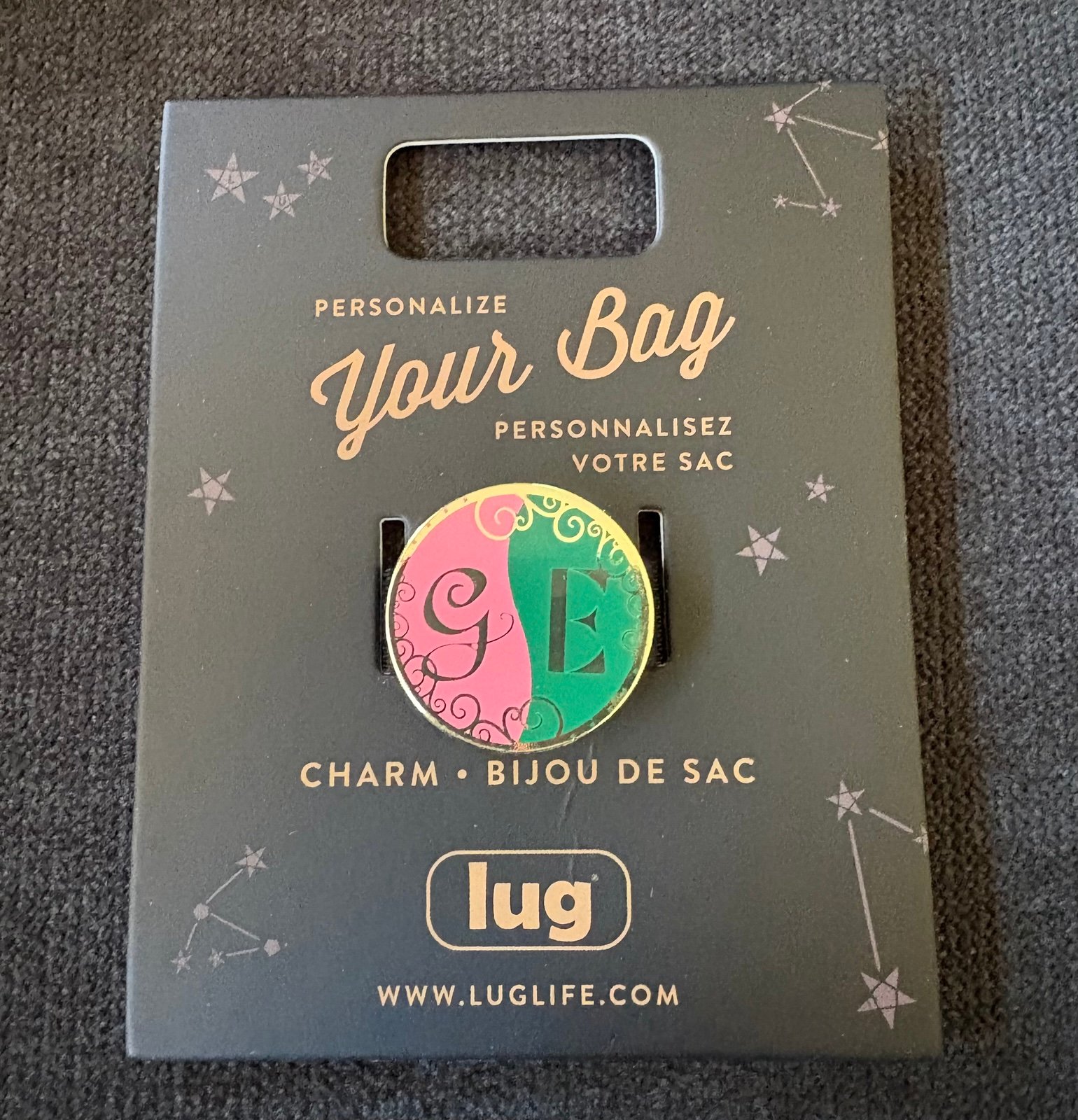 Lug Wicked-Inspired Bag Charm – Elphaba & Glinda E&G Charm
