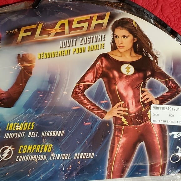 Womens X Small The Flash Adult Costume Superhero Halloween