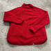 Land's End Pullover Sweatshirt Womens Large Solid Red 1/4 Zip Pocket Outdoor