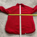 Land's End Pullover Sweatshirt Womens Large Solid Red 1/4 Zip Pocket Outdoor
