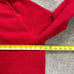 Land's End Pullover Sweatshirt Womens Large Solid Red 1/4 Zip Pocket Outdoor