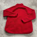 Land's End Pullover Sweatshirt Womens Large Solid Red 1/4 Zip Pocket Outdoor