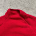 Land's End Pullover Sweatshirt Womens Large Solid Red 1/4 Zip Pocket Outdoor