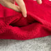 Land's End Pullover Sweatshirt Womens Large Solid Red 1/4 Zip Pocket Outdoor