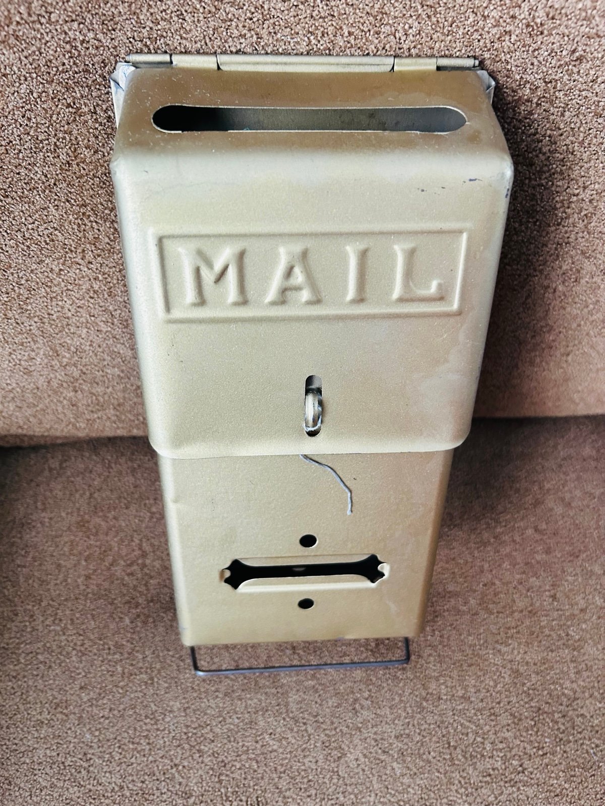 Vintage Mid-Century Metal postbox
