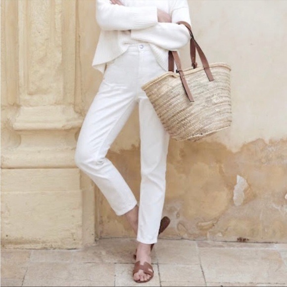 Everlane the Summer Jean White High Rise New 25