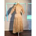 Vintage Robe Flair Women's Hostess Gown in a Gold Brocade Size 16