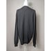 1901 100 CASHMERE Men V-NECK BLACK SWEATER Sz Large L No holes Or Pilling N15