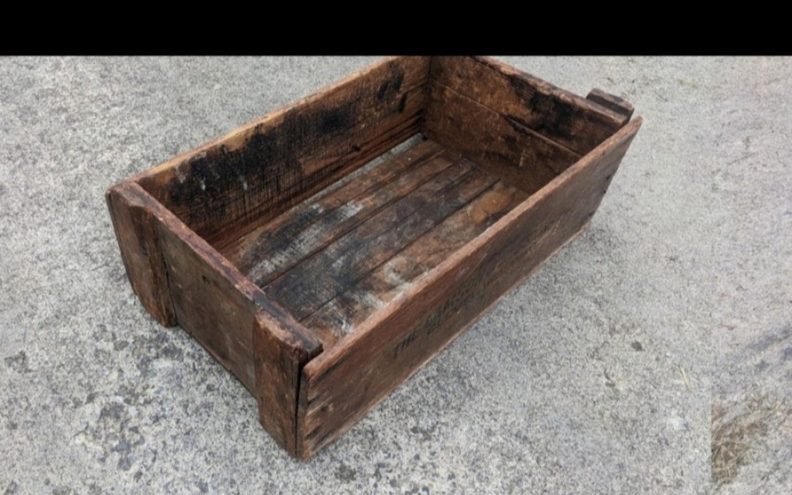 Antique wooden box