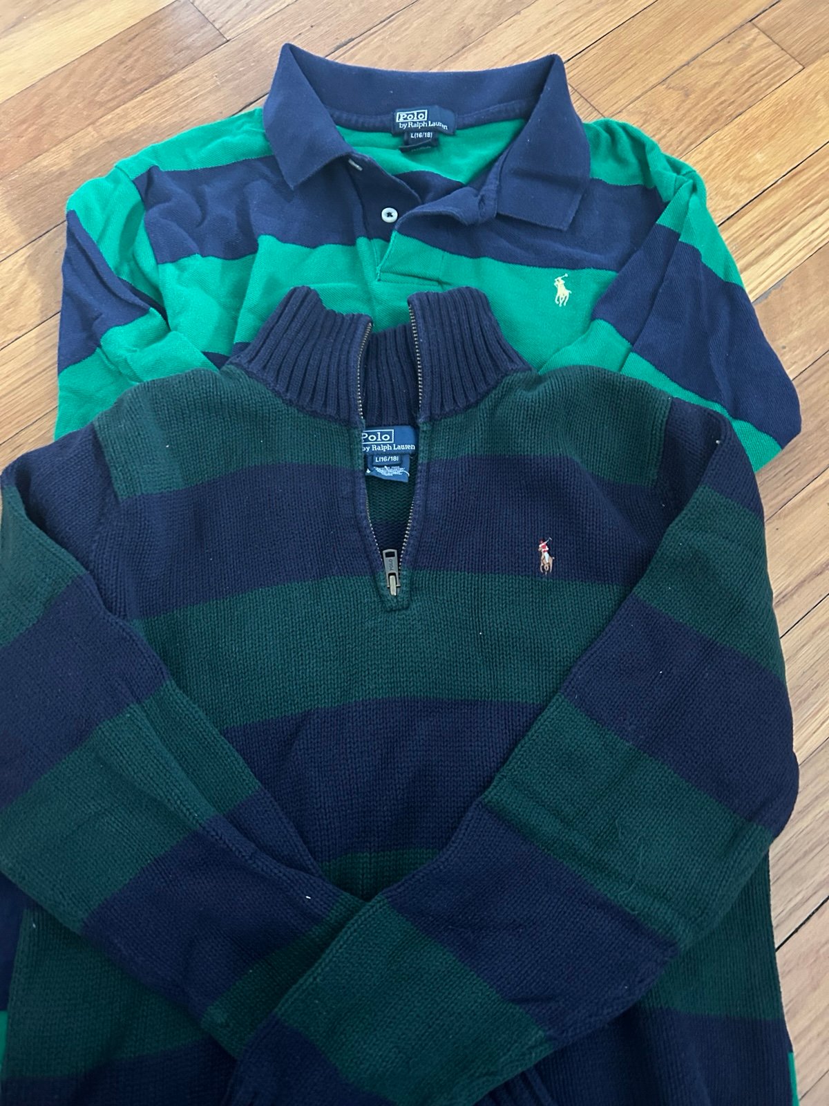Polo sweater and shirts 3 pack