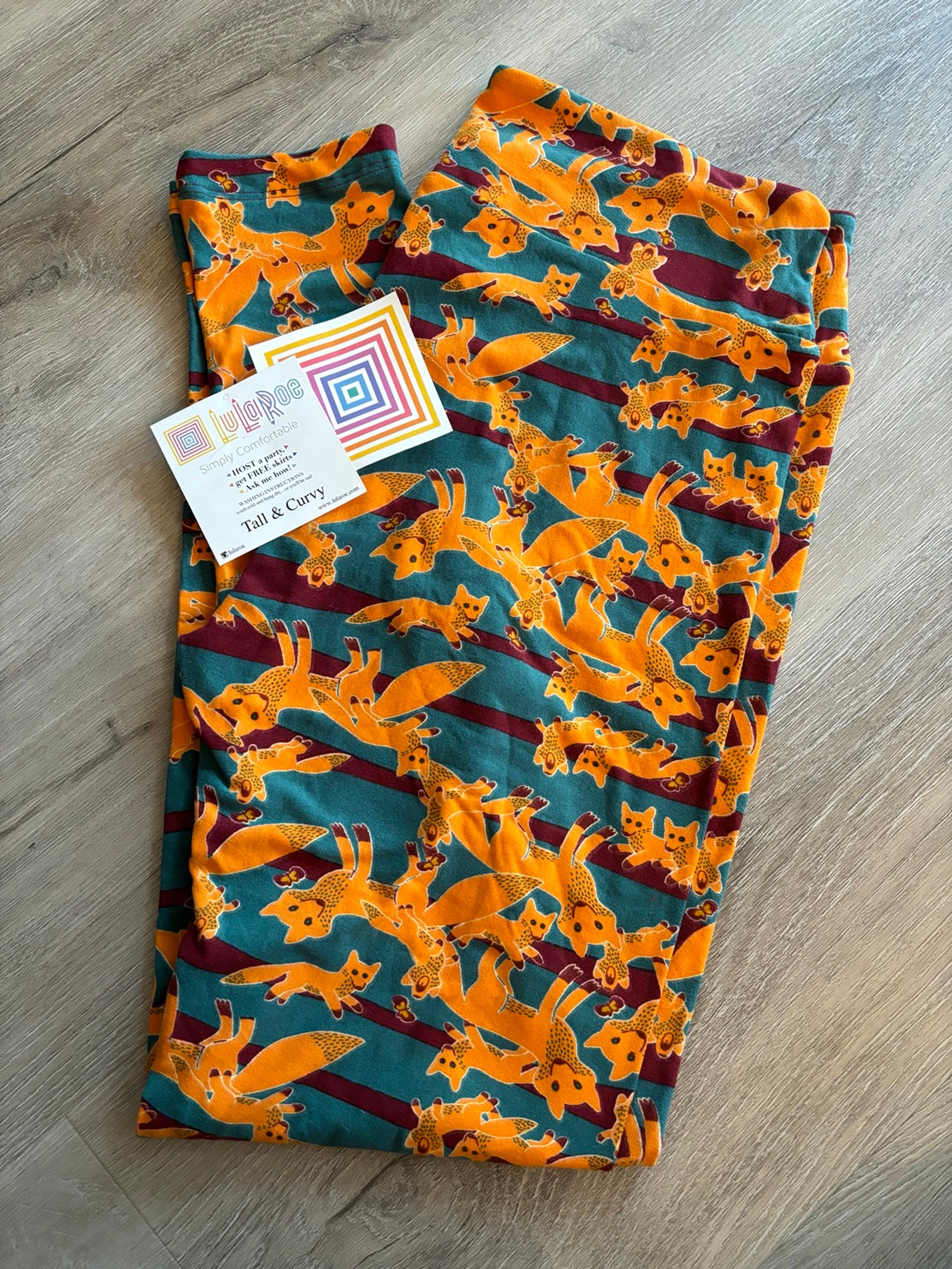 Fox animal print lularoe leggings