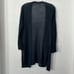 J. Jill Black Open Front Linen Blend Cardigan Sweater S
