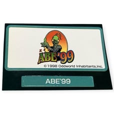Sony PlayStation 1 Ps1 Oddworld: Abe's Exoddus 99 Official Memory Card Sticker