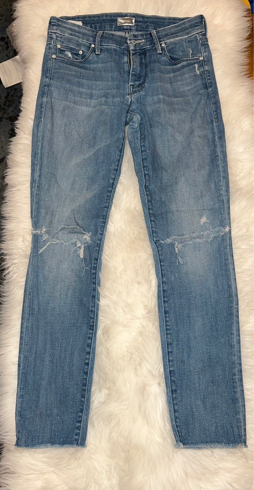 Mother The Looker Ankle Fray Jeans