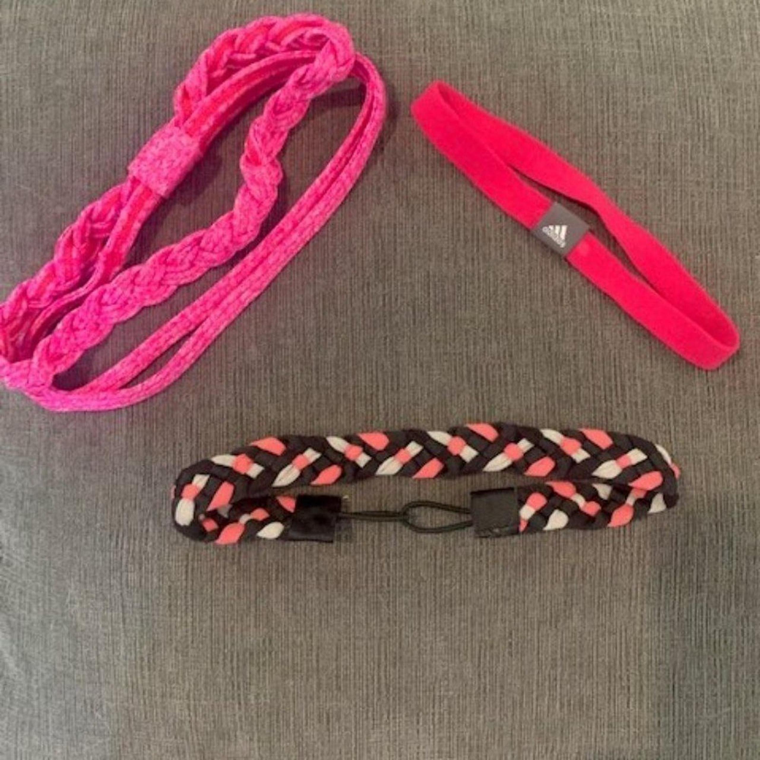 Set 3 pink head bands