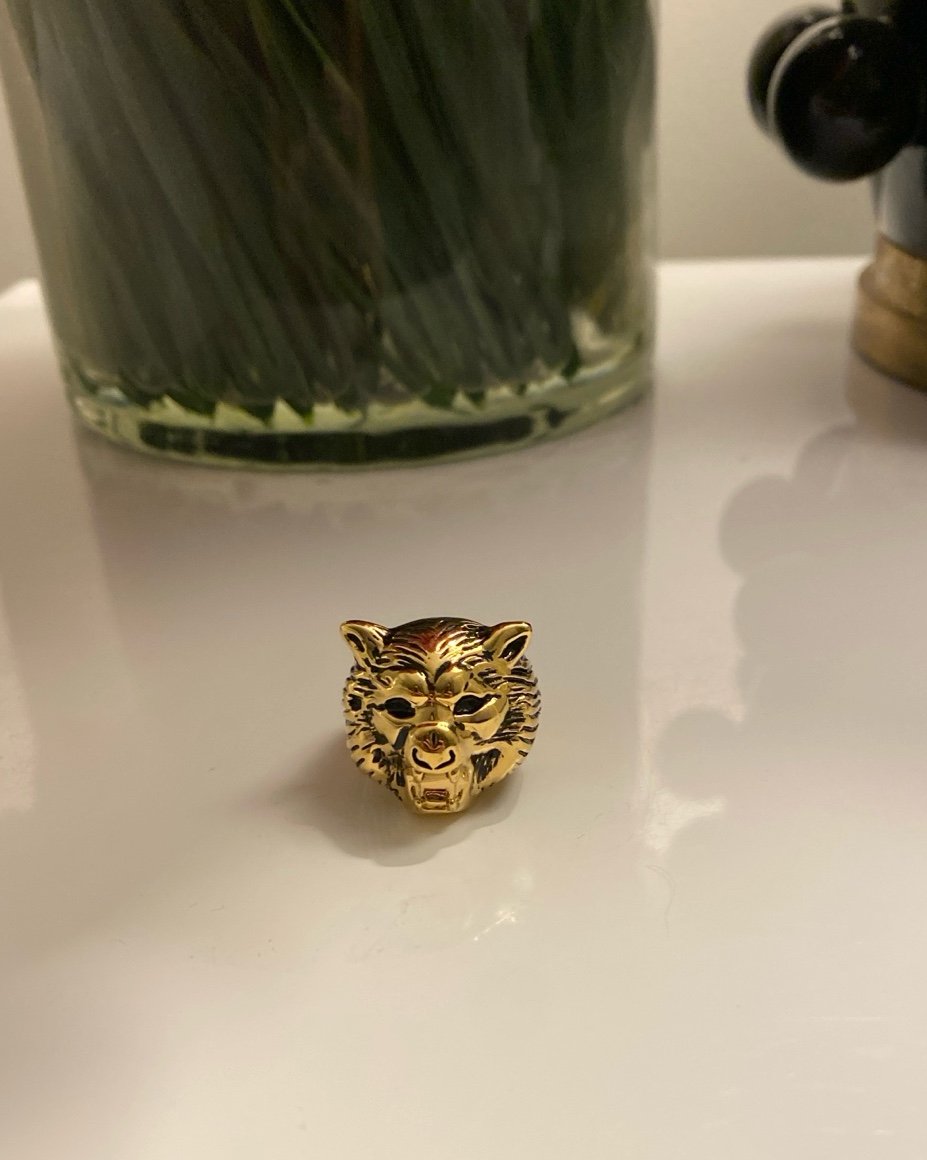 Sheila Fajl lion ring