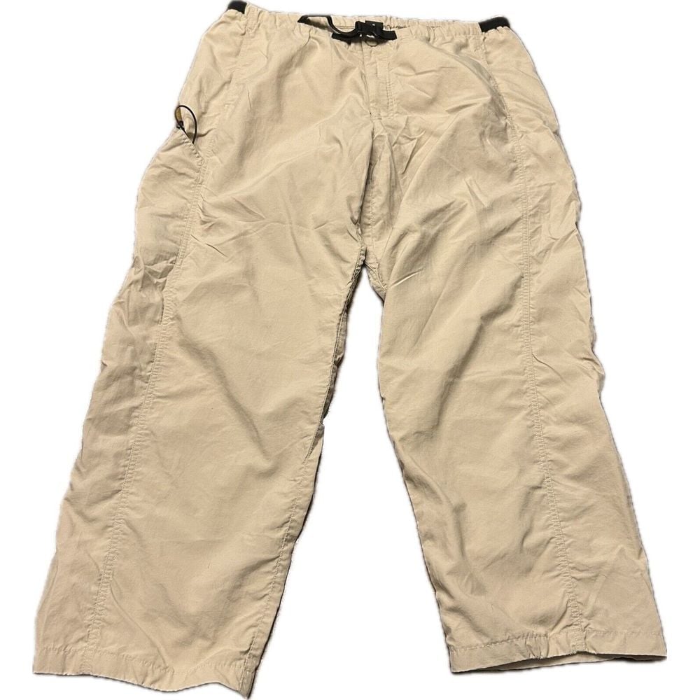 Vintage Patagonia Hiking GI II Pants Men XL Beige Belted Gorpcore Baggy 90s