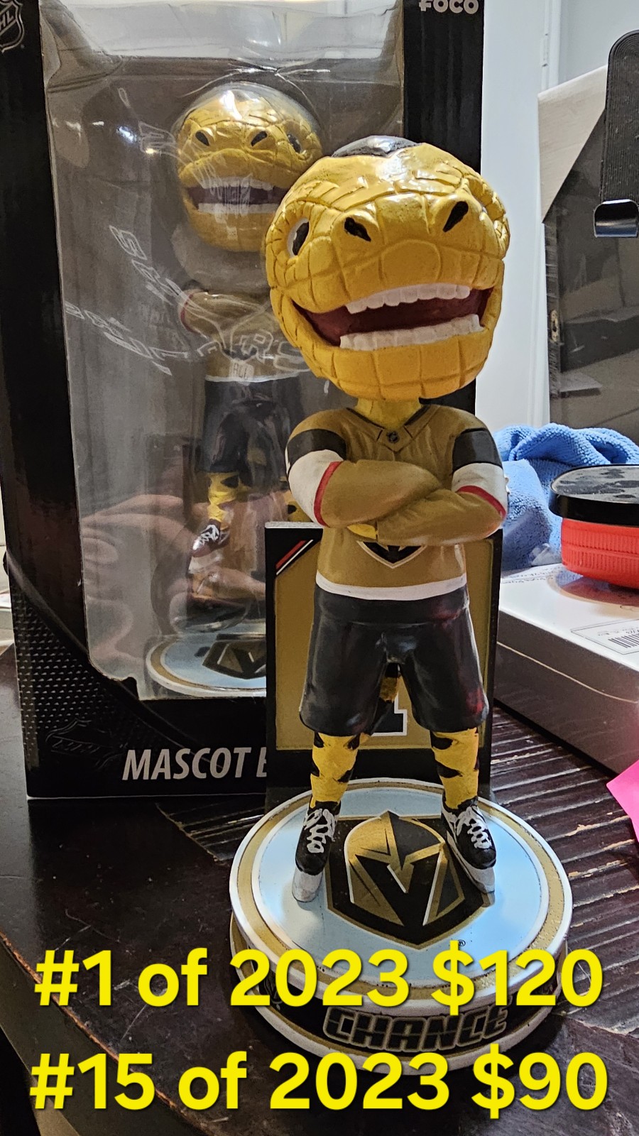 Chance Bobblehead Vegas Golden Knights Lmt Edt #1 Of 2023 Bobblehead