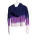 Good American Cropped Hoodie Blue and Purple Ombré Size 1 or Small