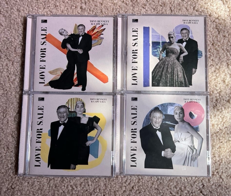 Lady Gaga & Tony Bennett Love For Sale Alternative Cover Art CD Bundle