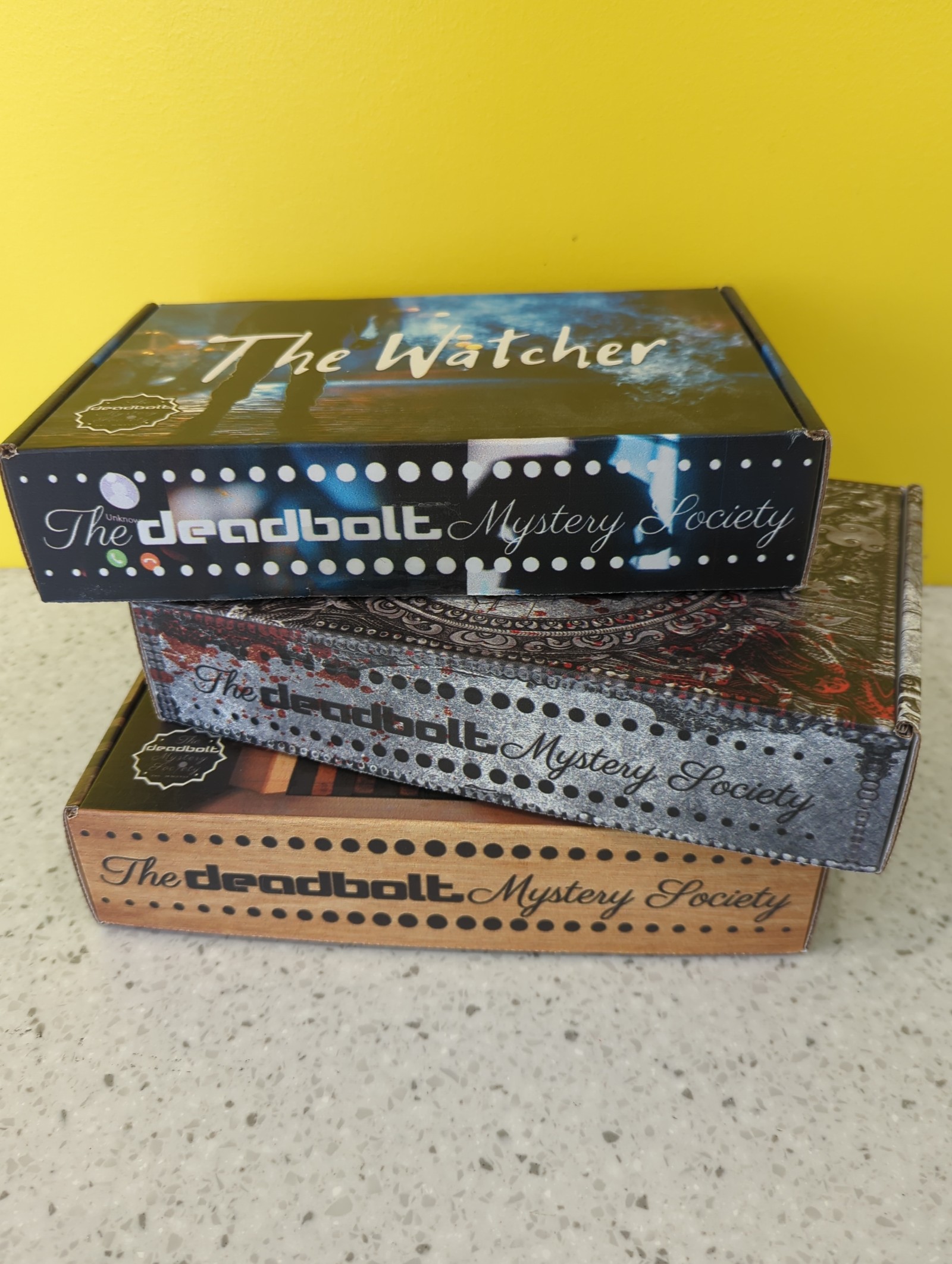 Deadbolt Mystery Society Box Game