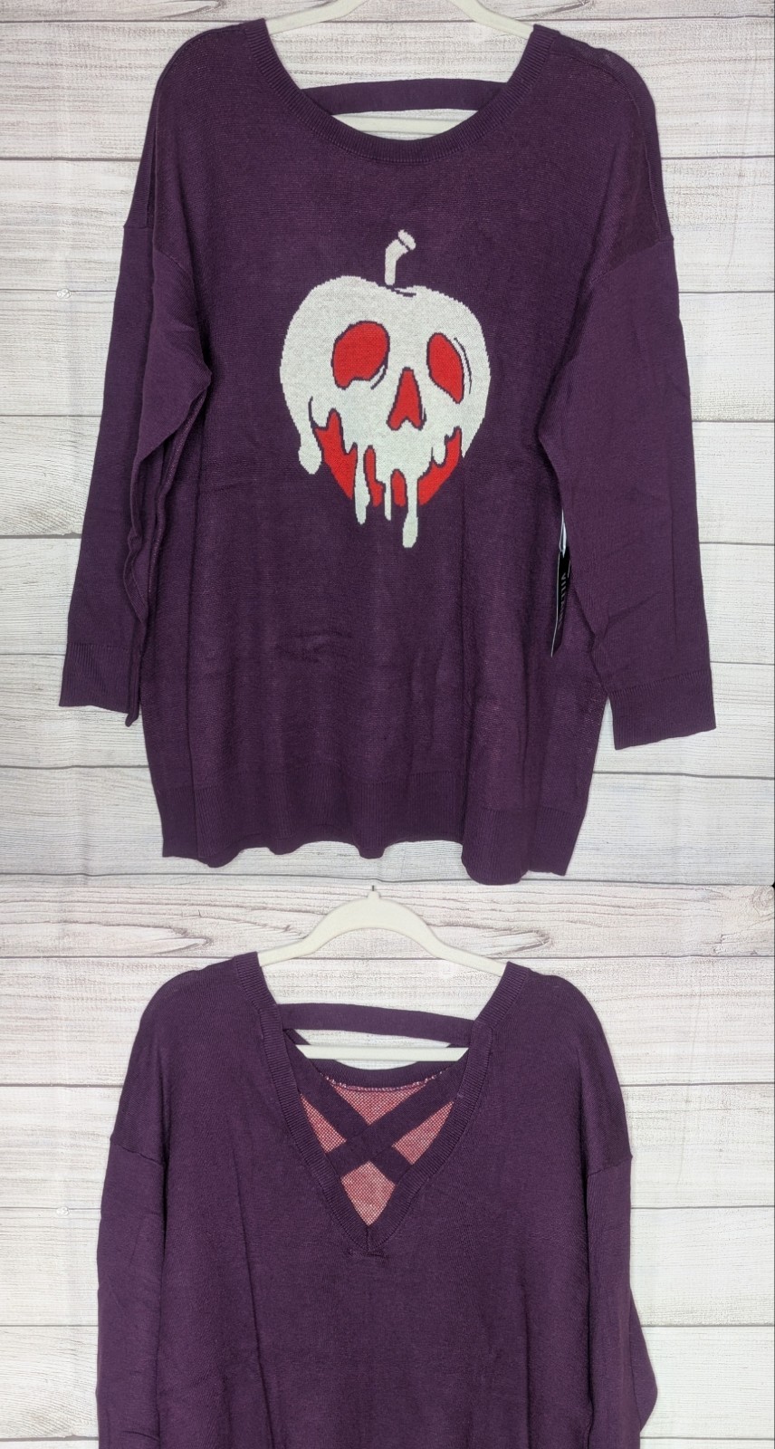 Size 3 Torrid Poison Apple Crossback Sweater