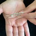 Sterling Silver And Bronze Earrings size Medium