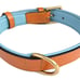 BLUE LEATHER DOG COLLAR