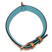 BLUE LEATHER DOG COLLAR