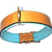 BLUE LEATHER DOG COLLAR