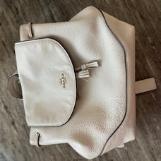 Coach White Elle Backpack