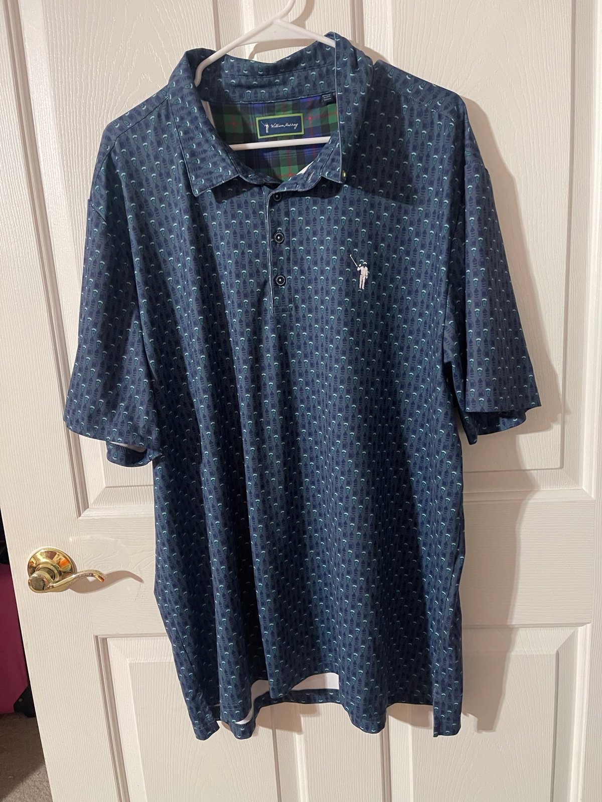 Men’s William Murray polo golf shirt size XXL