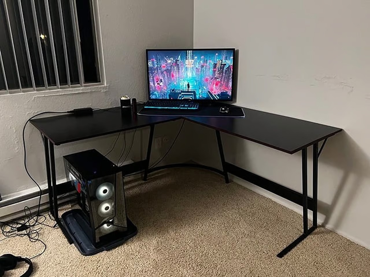 Homall L Shaped Gaming DHomall L Shaped Gaming Desk Computer Corner Desk PC Gami