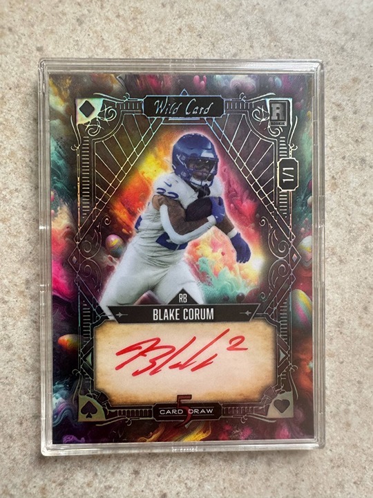 2024 Wild Card 1/1 Blake Corum Auto #S5CDVA-BC