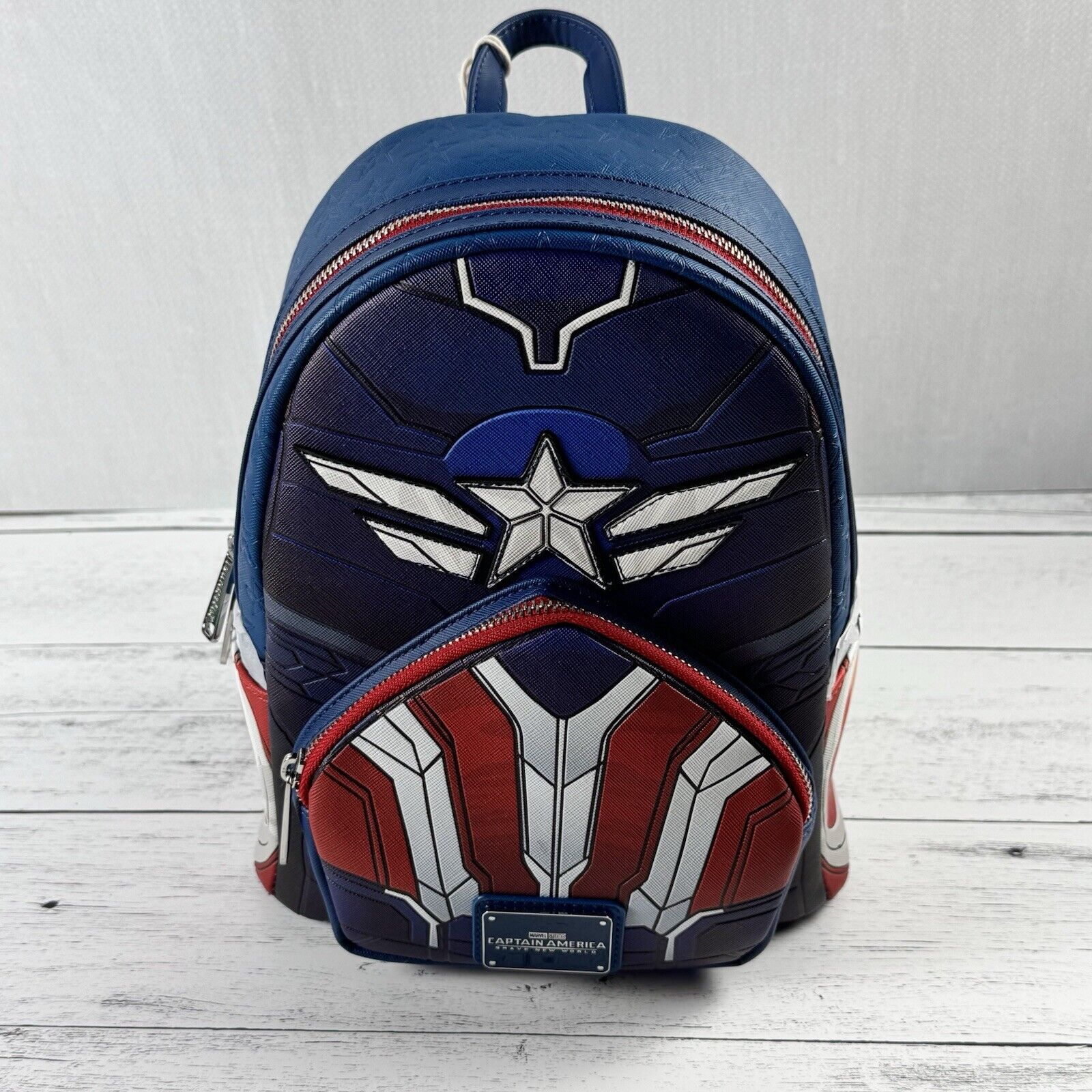Loungefly Marvel Captain America Brave New World Winged Mini Backpack New