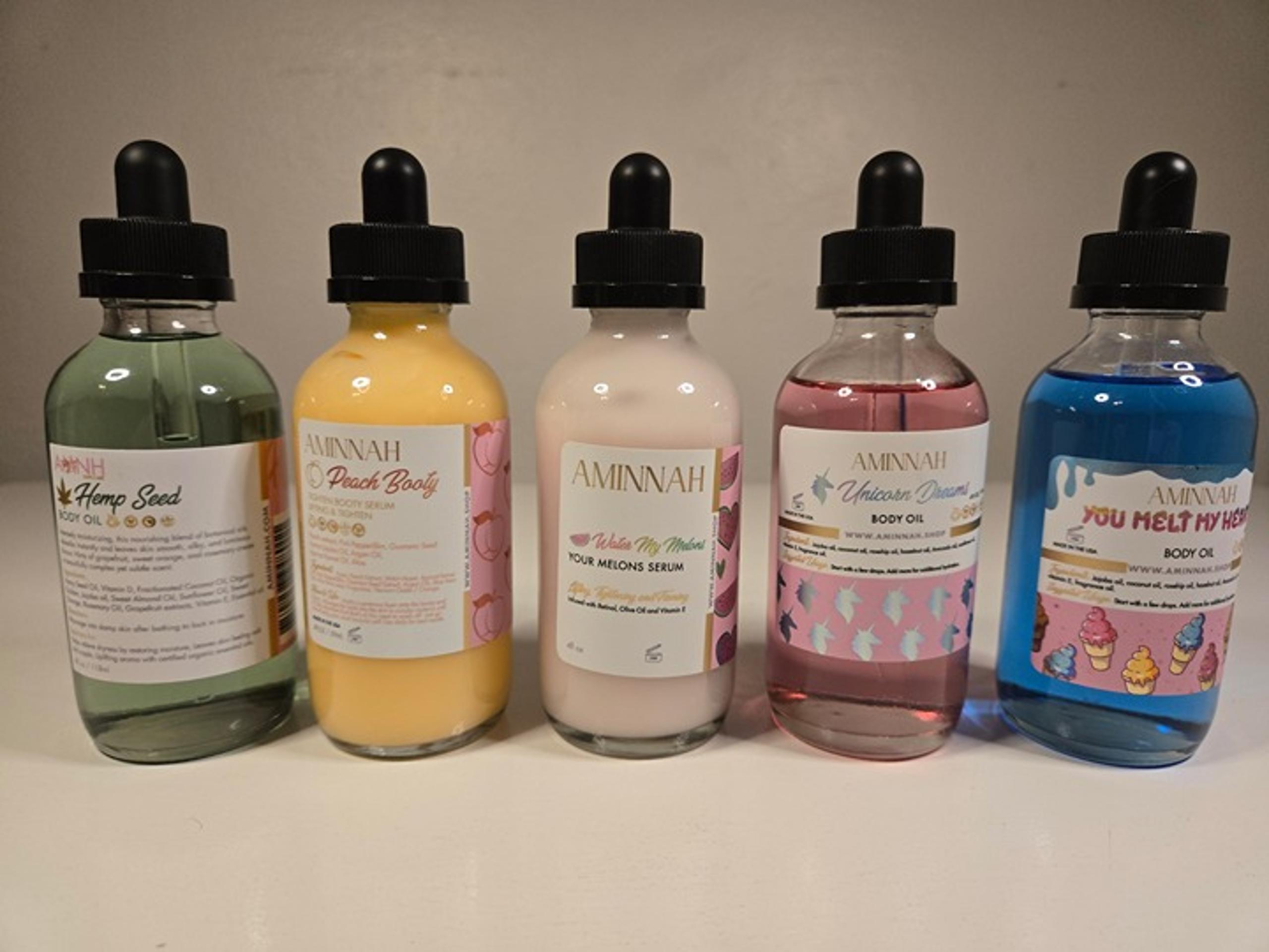 Aminnah Body Oils & Serums (Choose One)