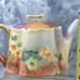 Vtg. Z. S. & Co. Bavaria Hand Painted Teapot, Lidded Sugar Bowl & Creamer