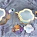 Vtg. Z. S. & Co. Bavaria Hand Painted Teapot, Lidded Sugar Bowl & Creamer