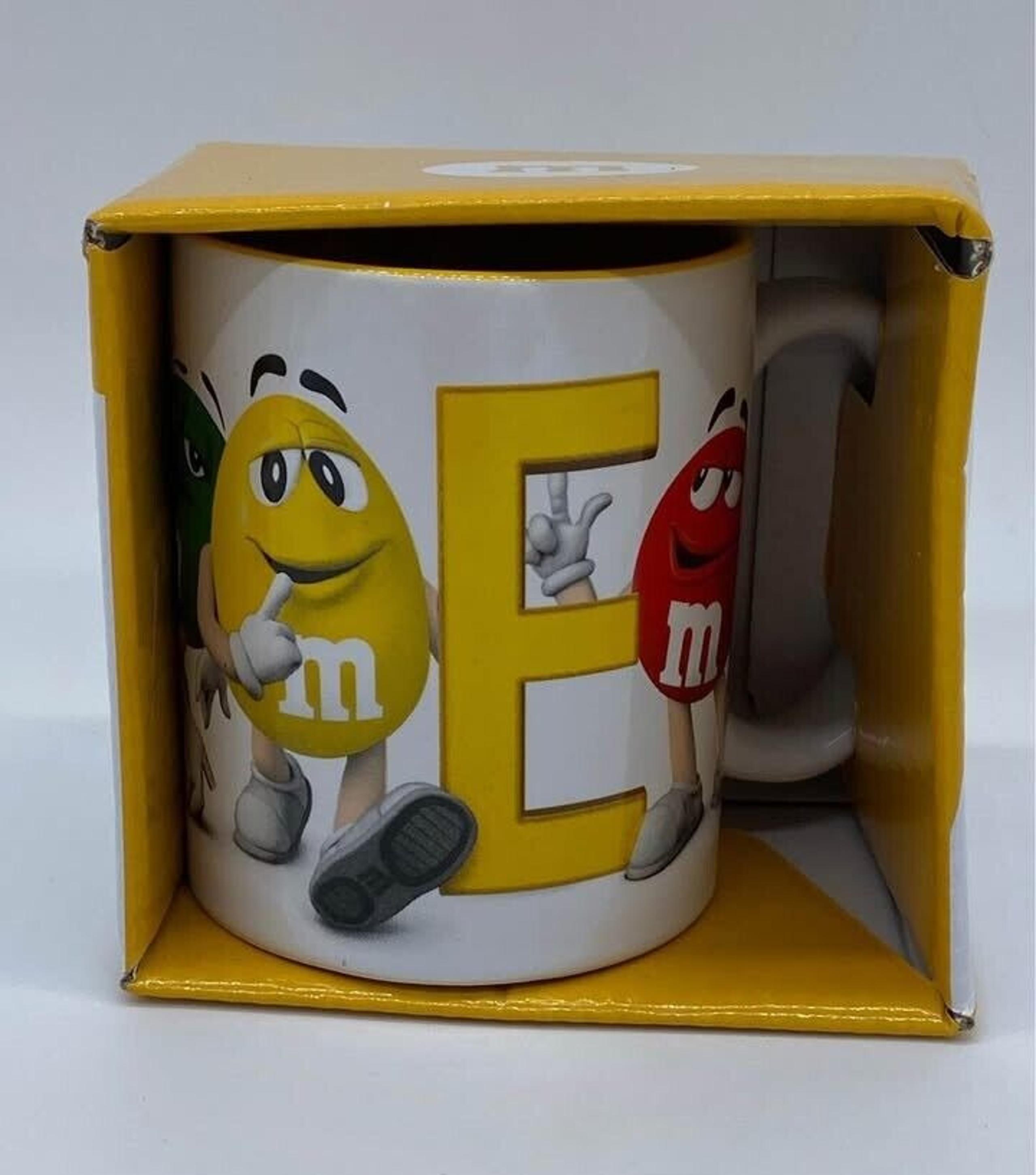 MARS Brand M&M Character, Initial "E" Coffee/Tea Ceramic Mug, New in Box!