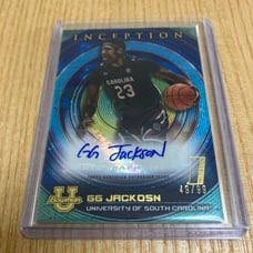 GG Jackson autographed card, limited to 99 copies.