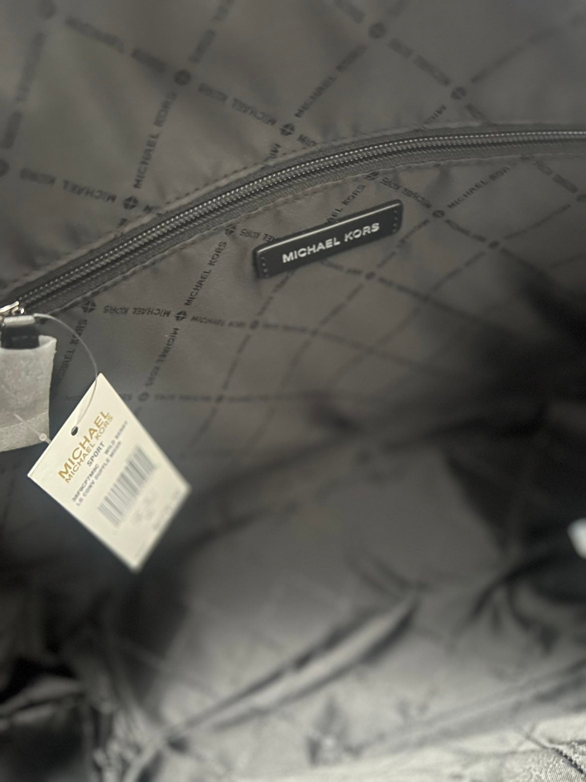 Michael Kors Bag newest Sport Messenger Crossbody Black Nylon Leather $248