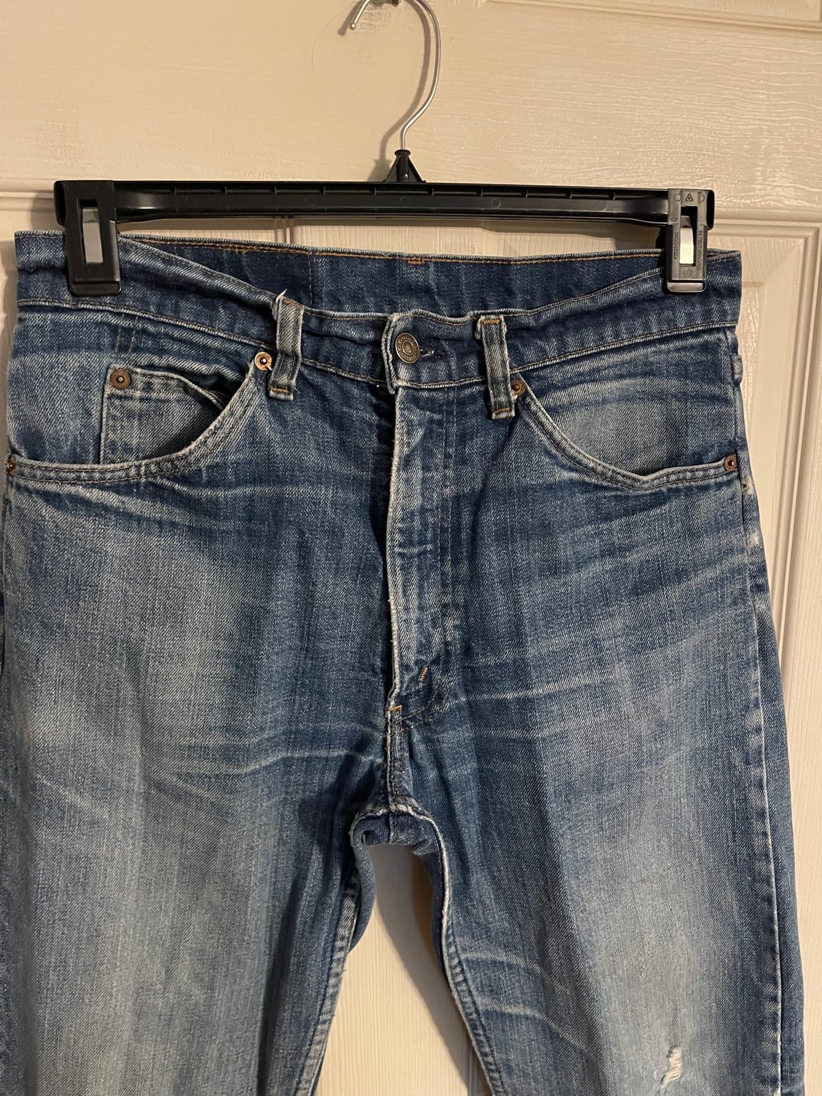Levi’s 20505-0217 orange tab USA made in the 70s button stamped #8 fit 31x33