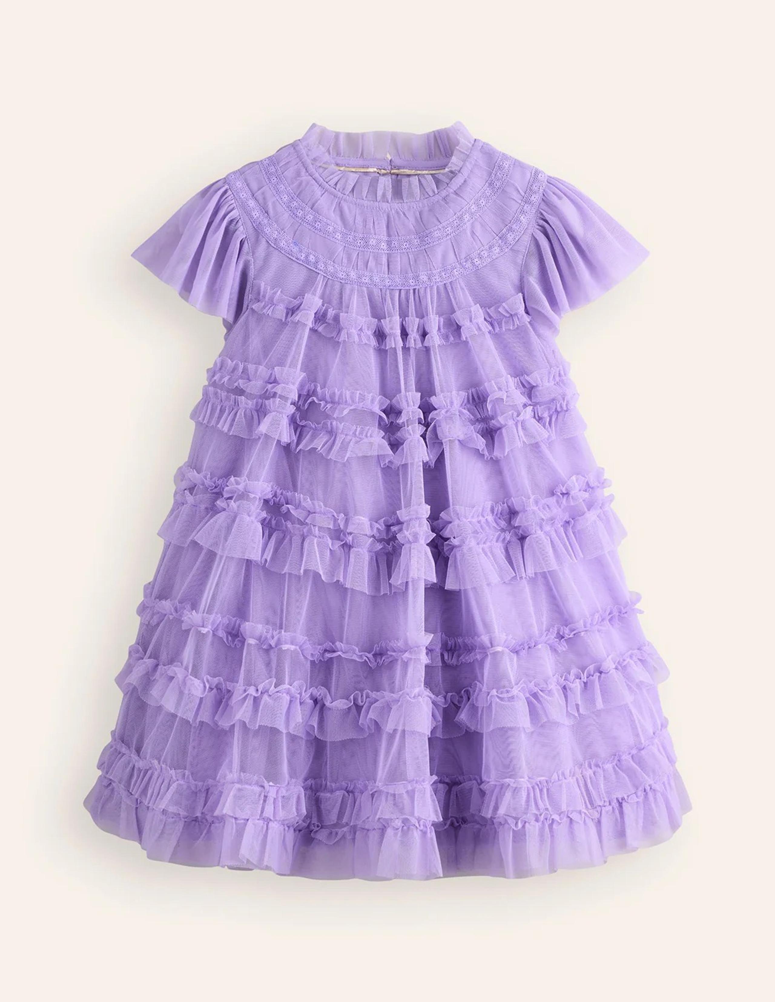 NWT Mini Boden Winnie Tulle Tiered Dress 7-8Y
