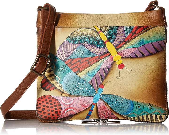 Women's Leather Expandable Crossbody