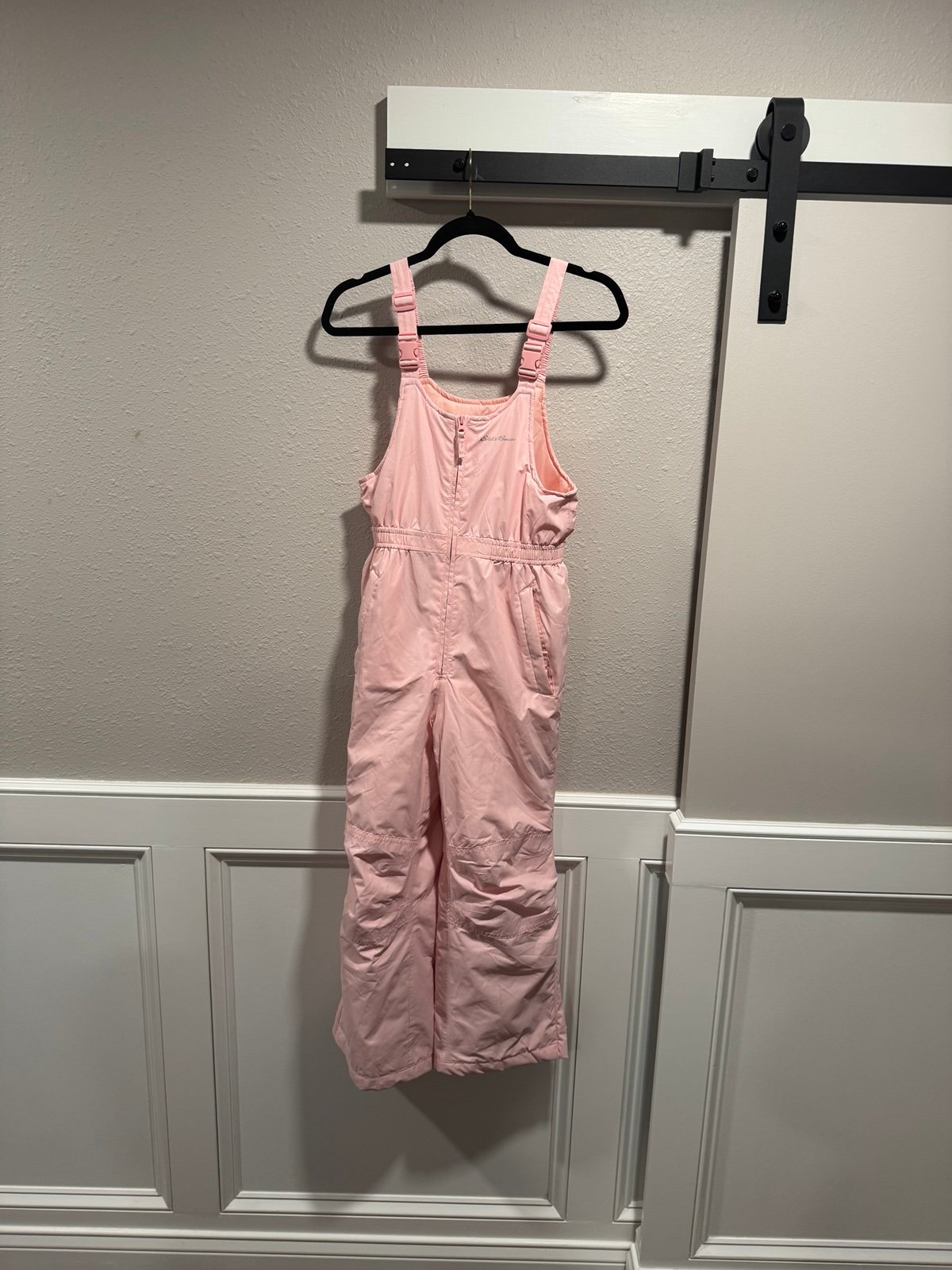 Eddie Bauer pink snow suit sz M kids