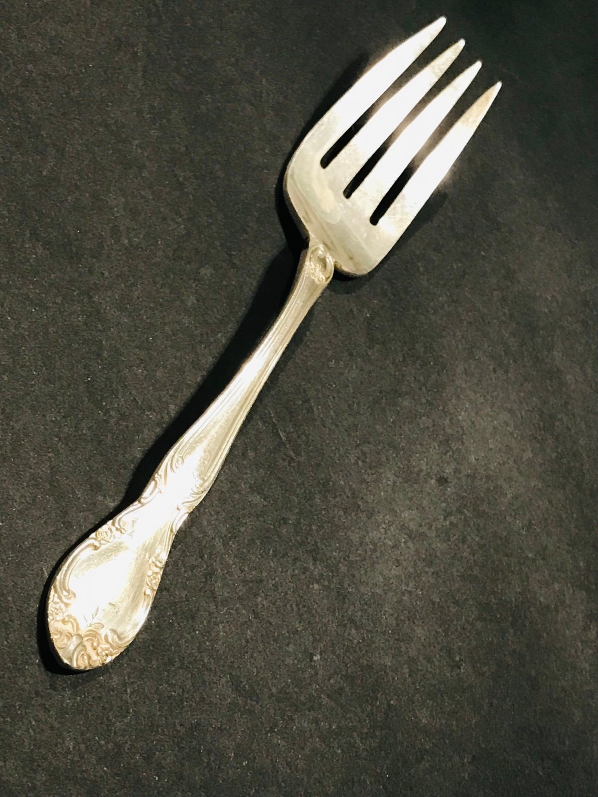 Vintage Gorham Silver Plated Large Serving Fork 8”-1.5”.