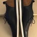 Zanzara men navy leather oxford shoes US 13