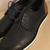 Zanzara men navy leather oxford shoes US 13
