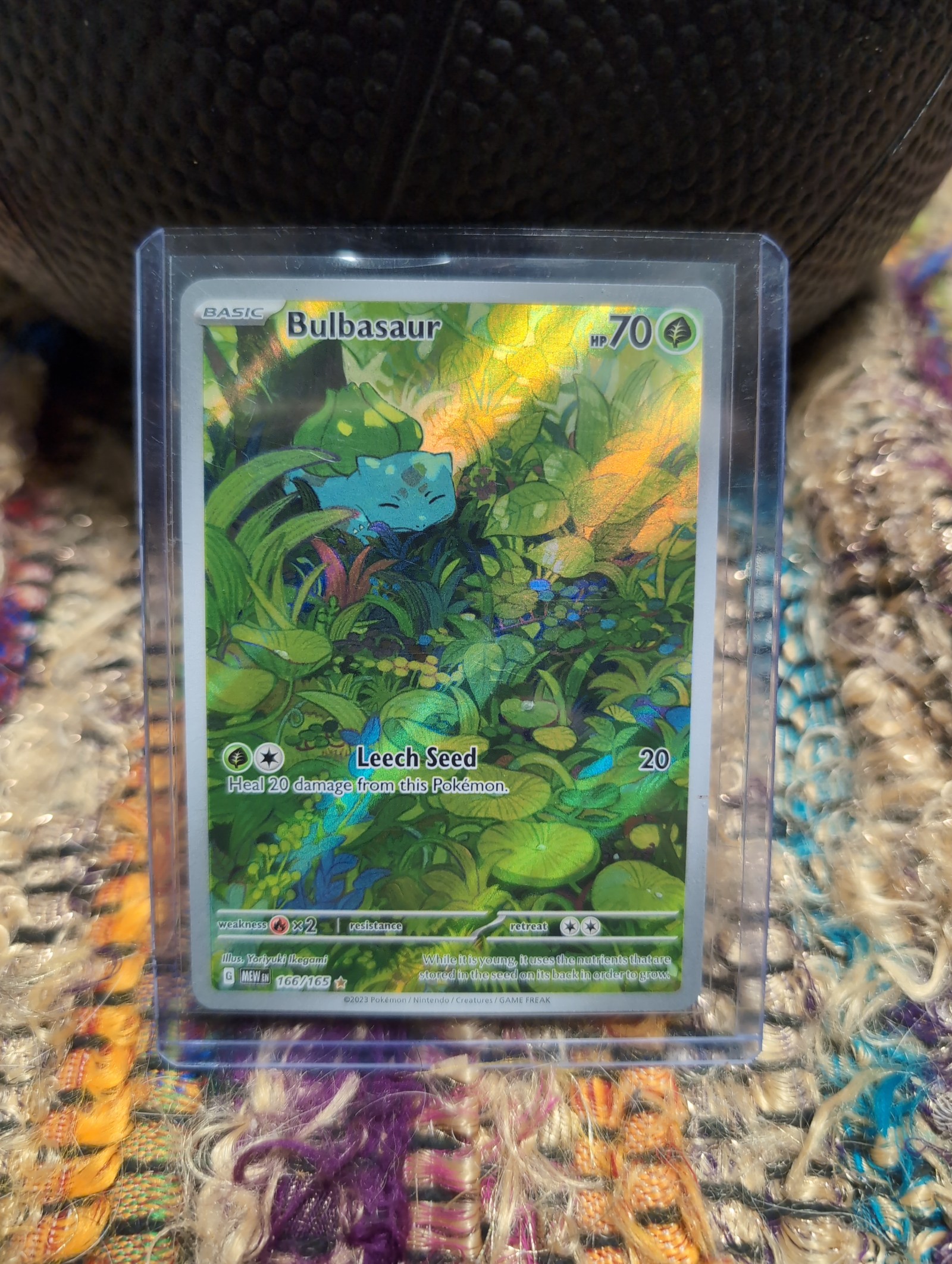 Pokémon 151 Bulbasaur (Full Art) 166/165
