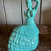 Fiestaware Dancing Lady Cookie Jar Turquoise